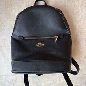 Coach Backpack with Gold Accents
